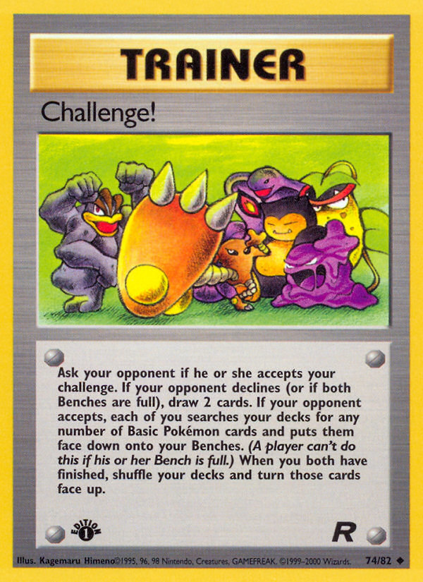 Challenge! (74/82) - Team Rocket (1st Edition) Pokémon Card