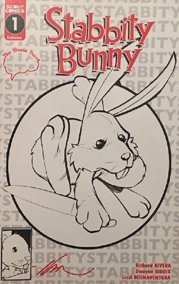 Stabbity Bunny #1 (Brain Trust B&W Edition)
