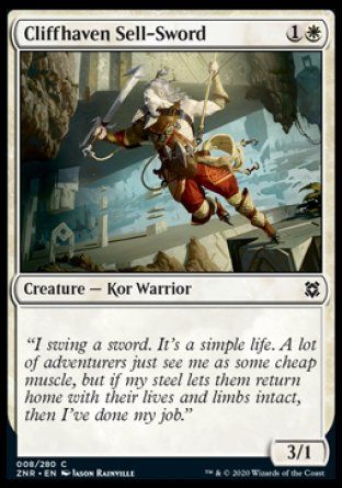 Cliffhaven Sell-Sword (Zendikar Rising) Trading Card