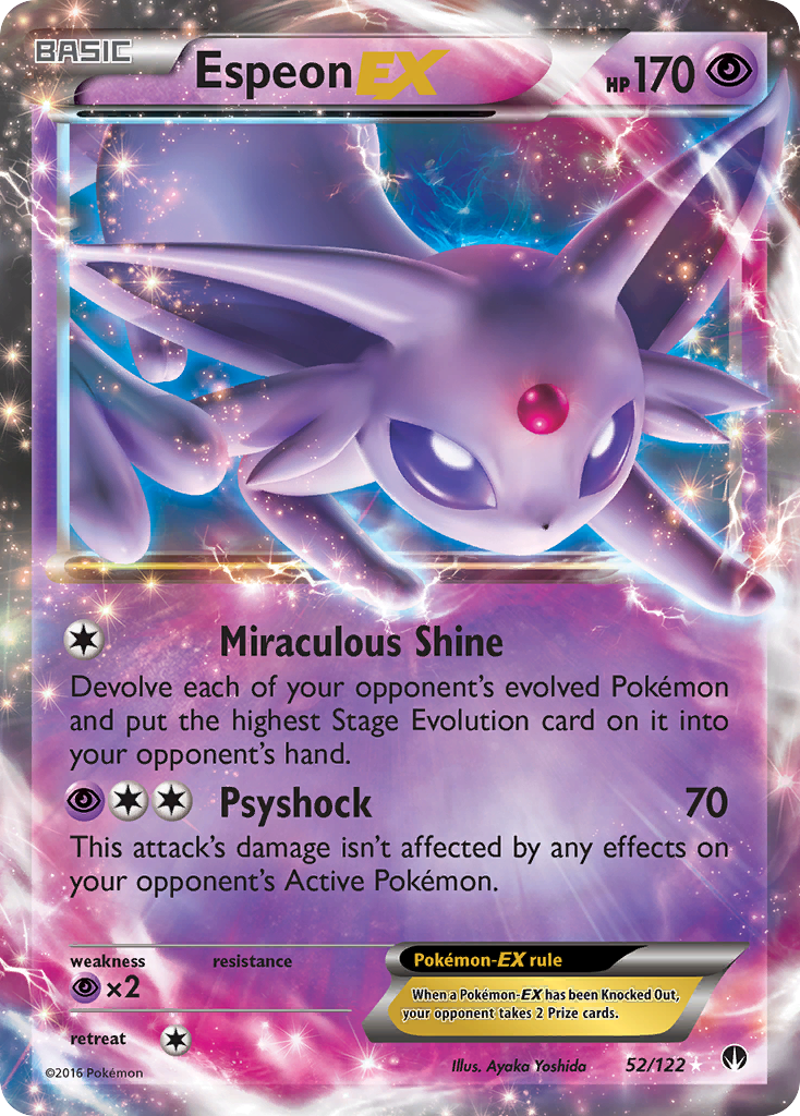 Espeon EX (52/122) - BREAKpoint Pokémon Card