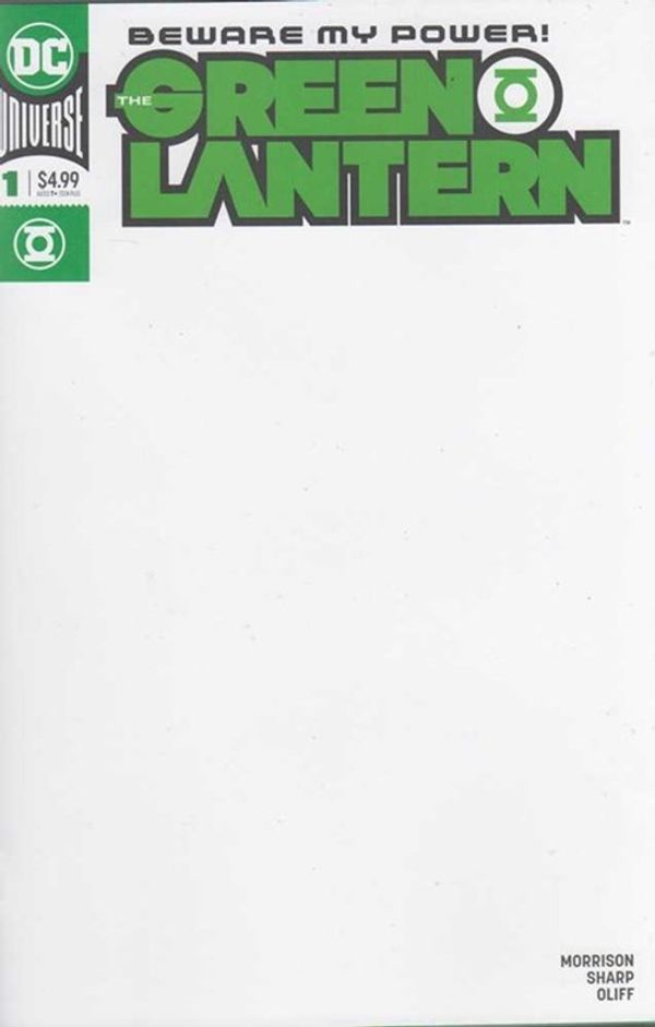 The Green Lantern #1 (Blank Variant Cover)