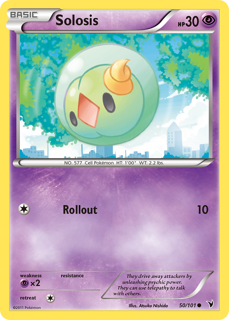 Solosis (50/101) - Noble Victories Pokémon Card