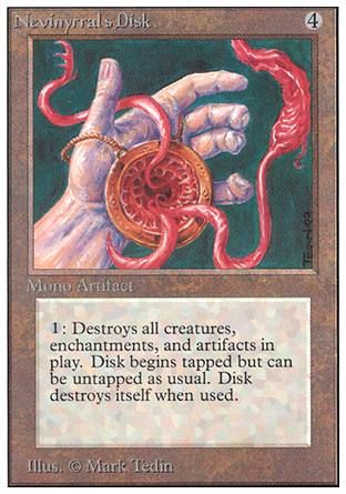 Nevinyrral's Disk (Unlimited) Trading Card