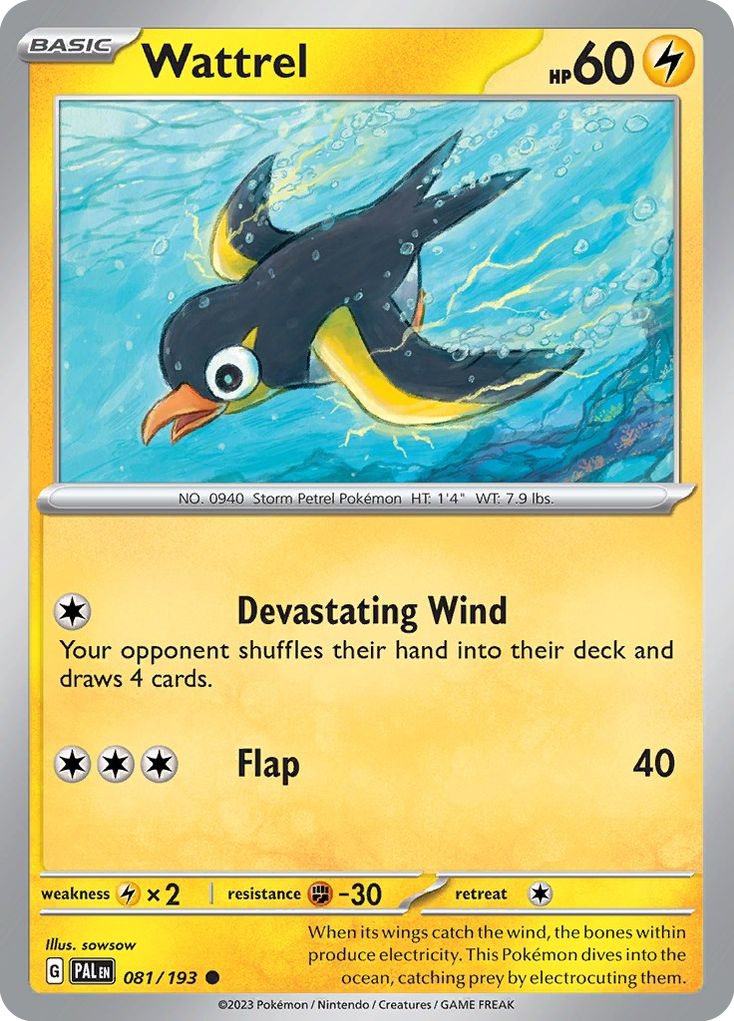 Wattrel (81/193) - Paldea Evolved Pokémon Card