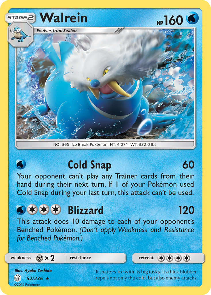 Walrein (52/236) - Cosmic Eclipse Pokémon Card