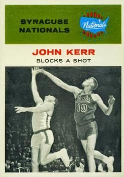 John Kerr 1961 Fleer #56 Sports Card