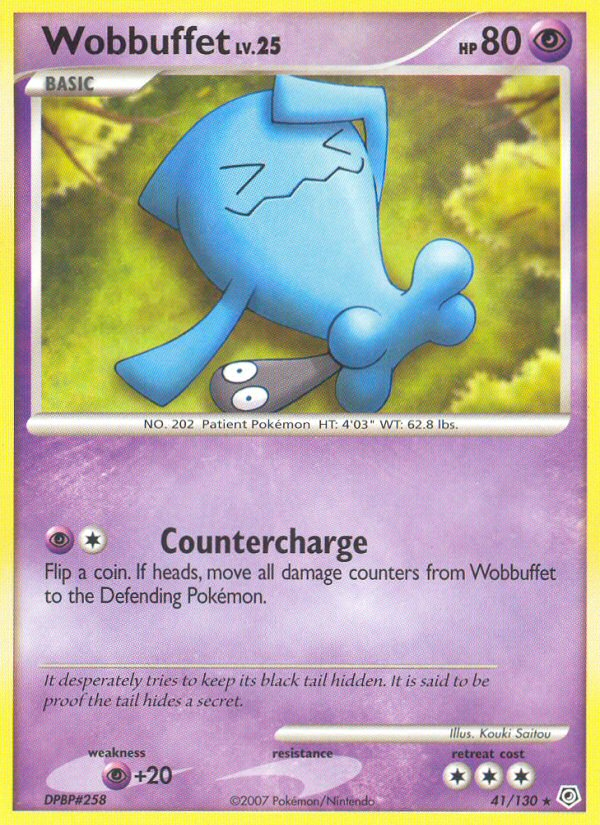 Wobbuffet (41/130) - Diamond & Pearl Pokémon Card