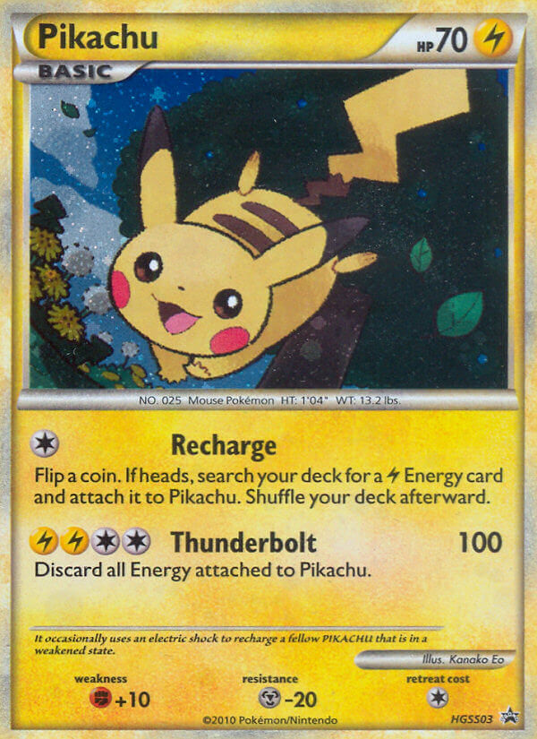 Pikachu (HGSS03) - HGSS Black Star Promos Pokémon Card