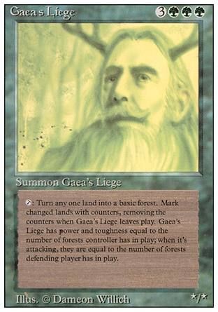 Gaea's Liege (Revised Edition) Trading Card