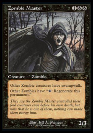 Zombie Master (Magic 30th Anniversary Edition - Old Frame) Trading Card