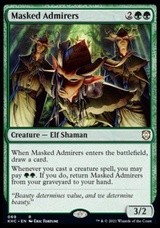 Masked Admirers (Kaldheim Commander Decks) Trading Card