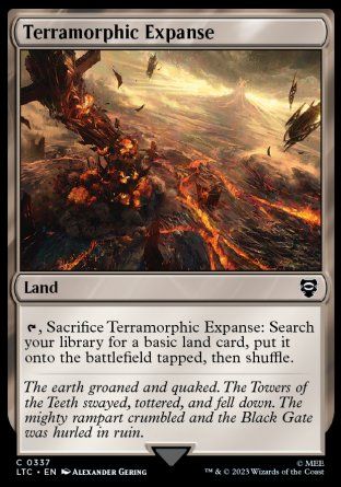 Terramorphic Expanse (The Lord of the Rings Commander Decks) Trading Card