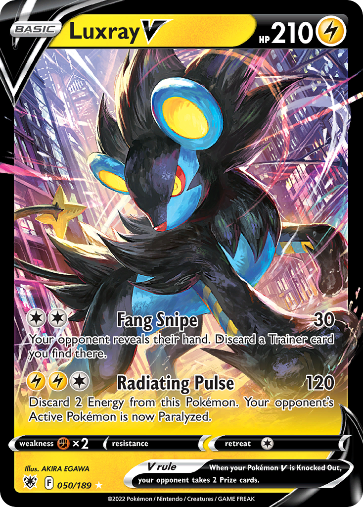 Luxray V (50/189) - Astral Radiance Pokémon Card