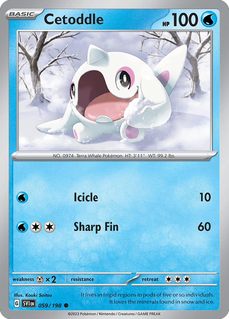 Cetoddle (59/198) - Scarlet & Violet Pokémon Card