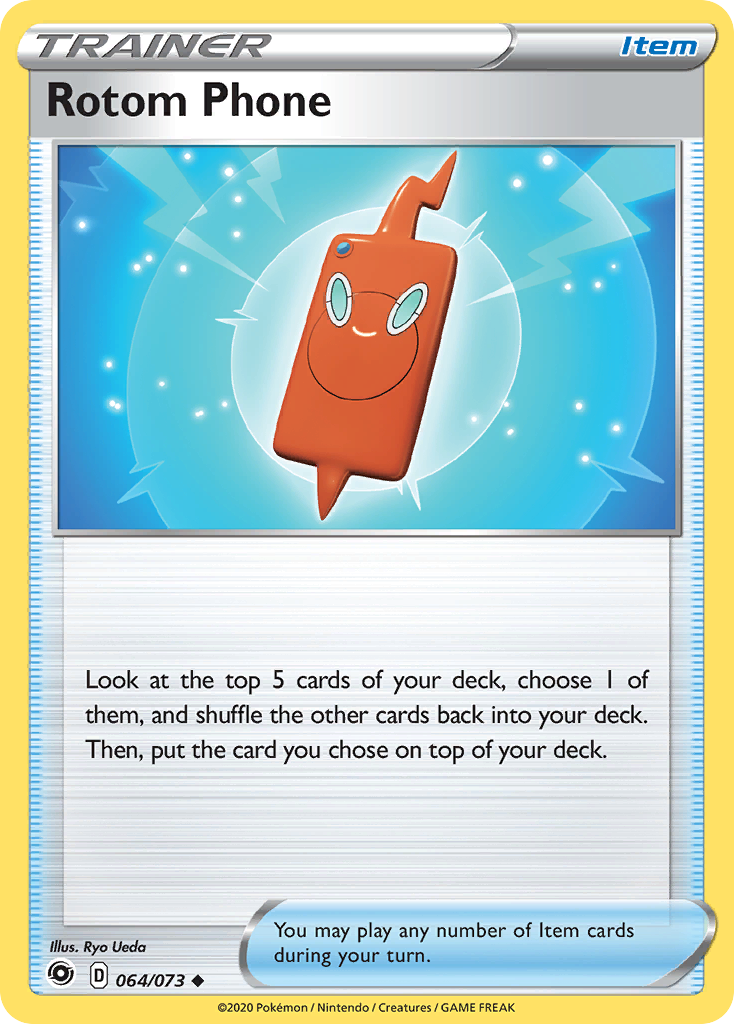 Rotom Phone (64/73) - Champion's Path Pokémon Card