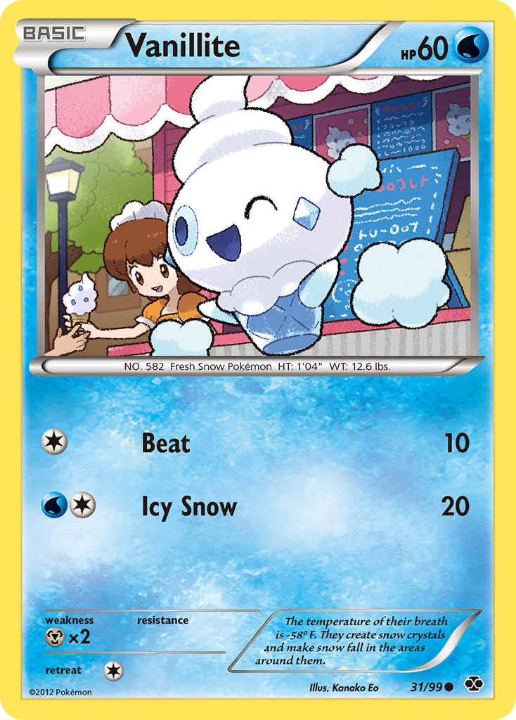 Vanillite (31/99) - Next Destinies Pokémon Card