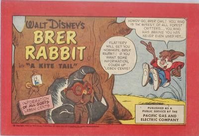 Brer Rabbit in A Kite Tail #? Comic