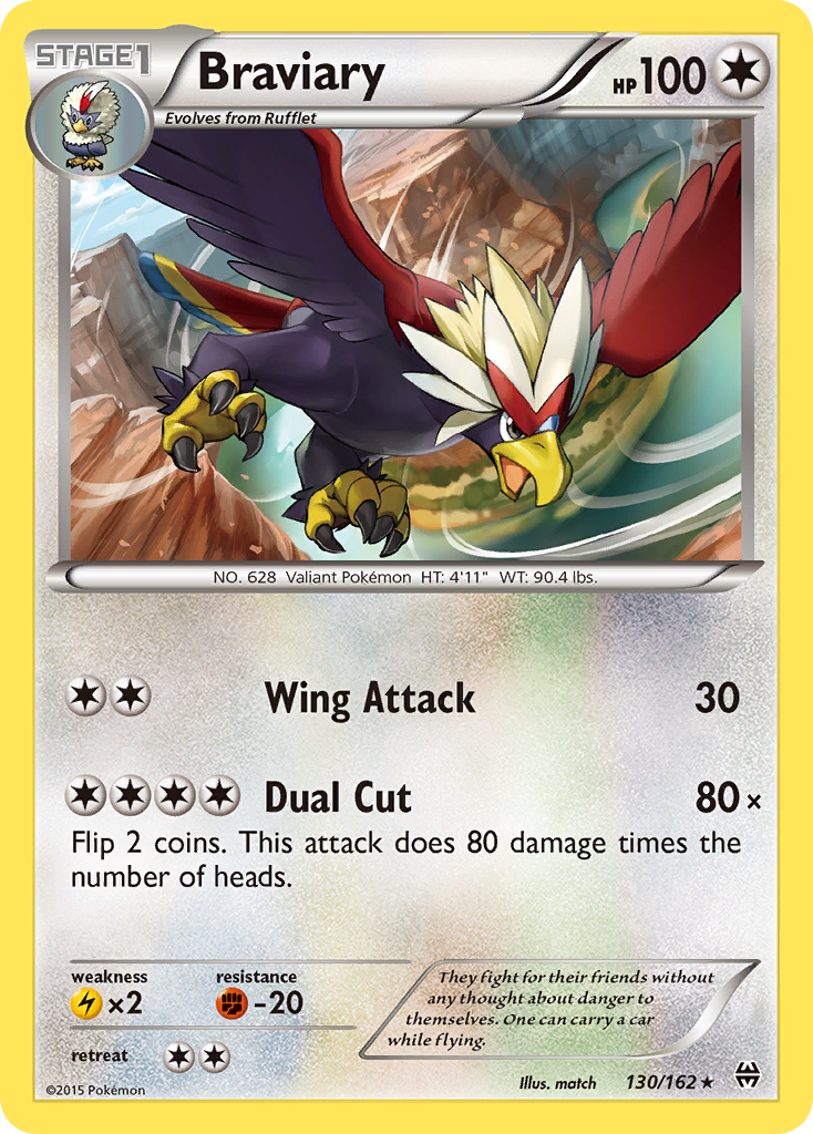 Braviary (130/162) - BREAKthrough Pokémon Card