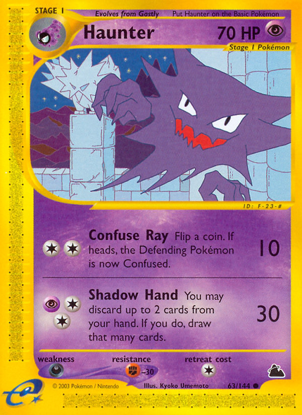 Haunter (63/144) - Skyridge Pokémon Card