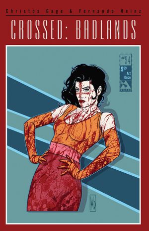 Crossed Badlands #94 (Art Deco Cover)