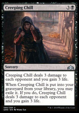 Creeping Chill (Guilds of Ravnica) Trading Card