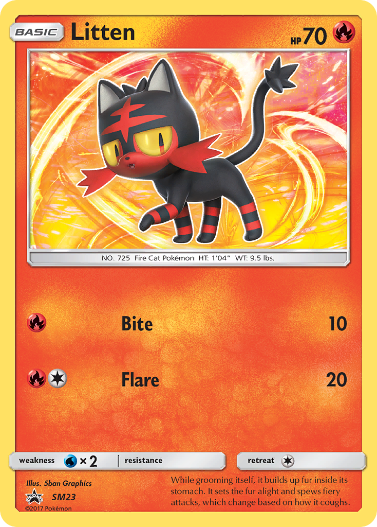 Litten (SM23) - SM Black Star Promos Pokémon Card