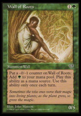 Wall of Roots (Mirage) Trading Card