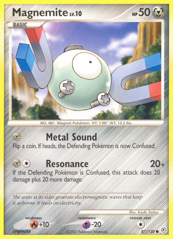 Magnemite (87/130) - Diamond & Pearl Pokémon Card