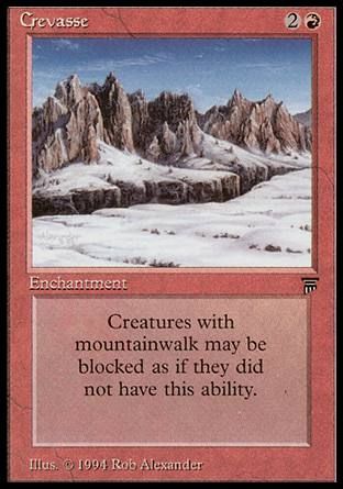 Crevasse (Legends) Trading Card