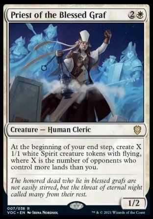 Priest of the Blessed Graf (Innistrad Crimson Vow Commander Decks) Trading Card