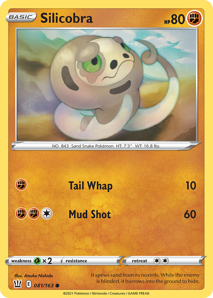 Silicobra (81/163) - Battle Styles Pokémon Card