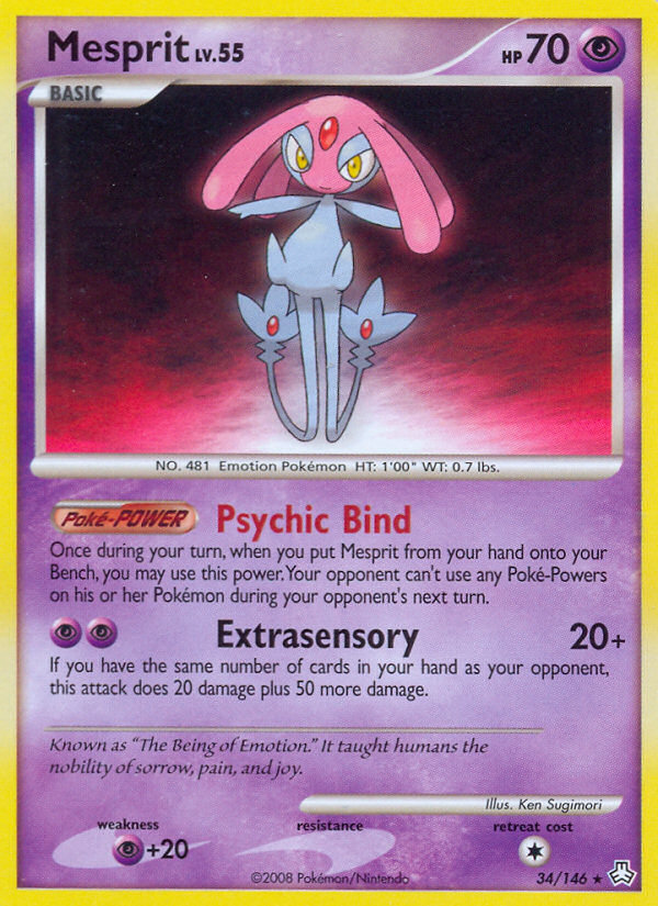 Mesprit (34/146) - Legends Awakened Pokémon Card