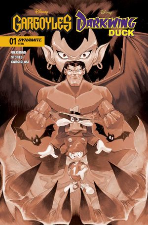 Gargoyles Darkwing Duck #1 (Cvr Q Inc 1:10 Ivan Bigarella Sepia Foc Bonus Variant)