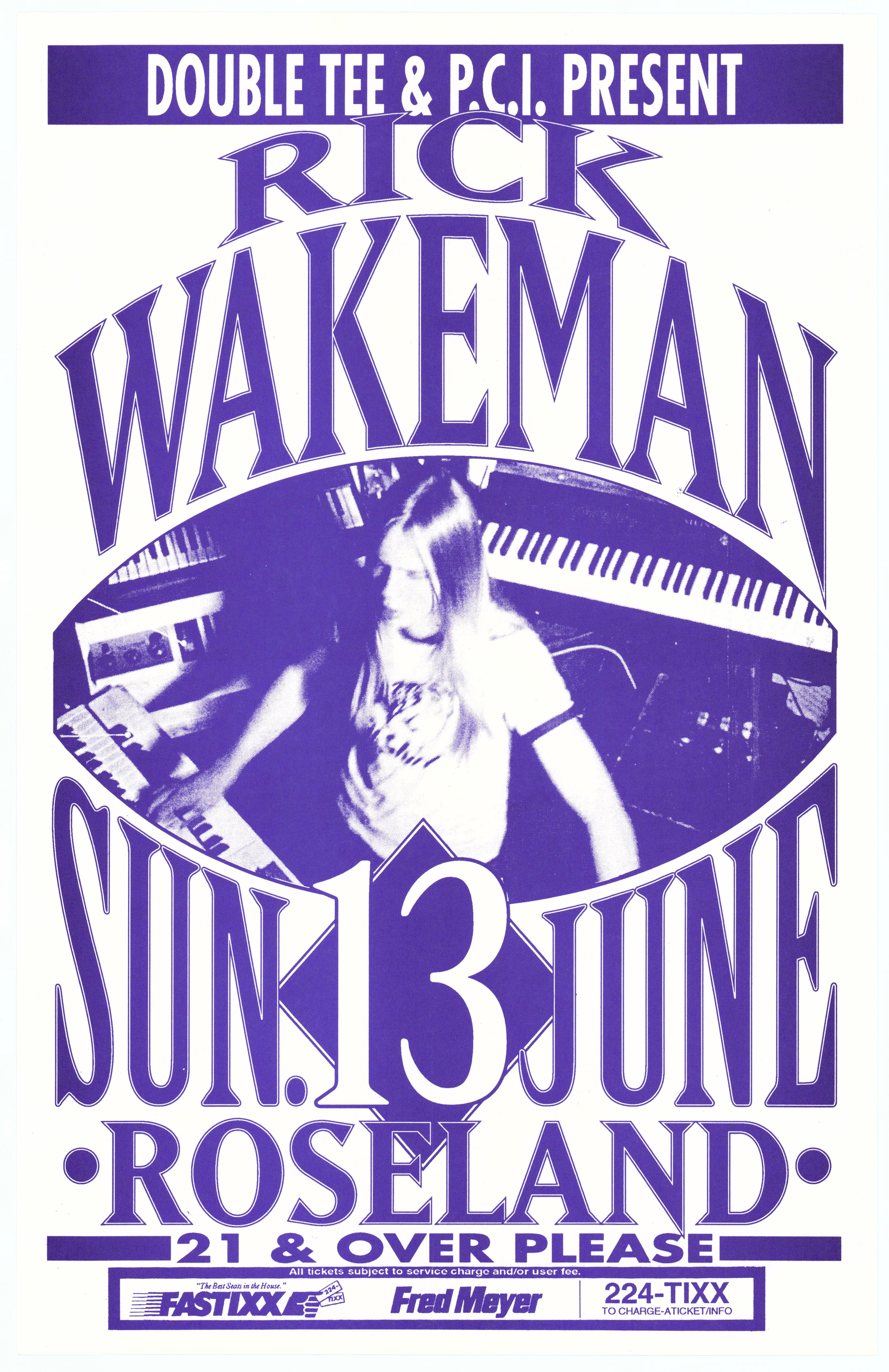 MXP-49.4 Rick Wakeman 1993 Roseland Theater Concert Poster