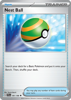 Nest Ball (Trainer: Item) (181/198) - Scarlet & Violet (Reverse Holo)