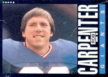 Rob Carpenter 1985 Topps #113 Sports Card