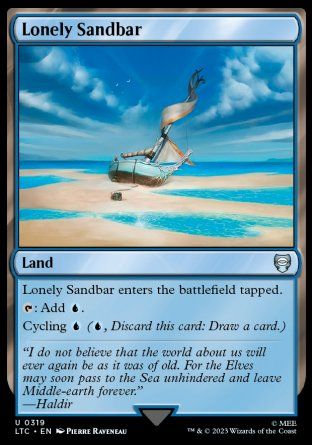 Lonely Sandbar (The Lord of the Rings Commander Decks) Trading Card