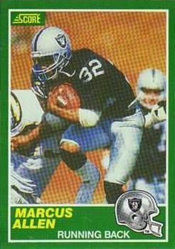 Marcus Allen 1989 Score #234 Sports Card