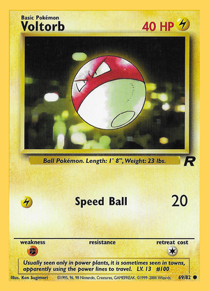 Voltorb (69/82) - Team Rocket (Unlimited)
