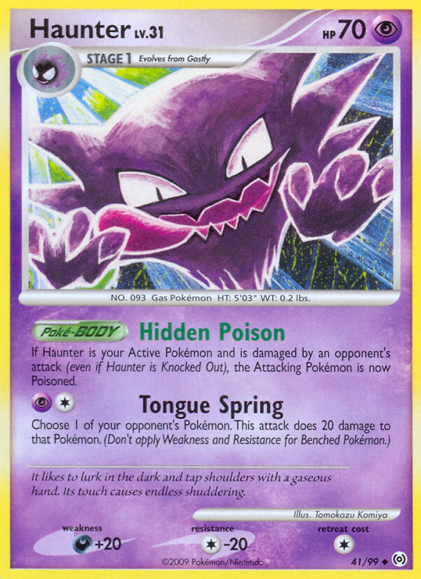 Haunter (41/99) - Arceus Pokémon Card