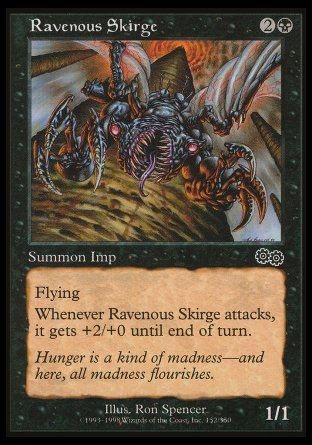 Ravenous Skirge (Urza's Saga) Trading Card