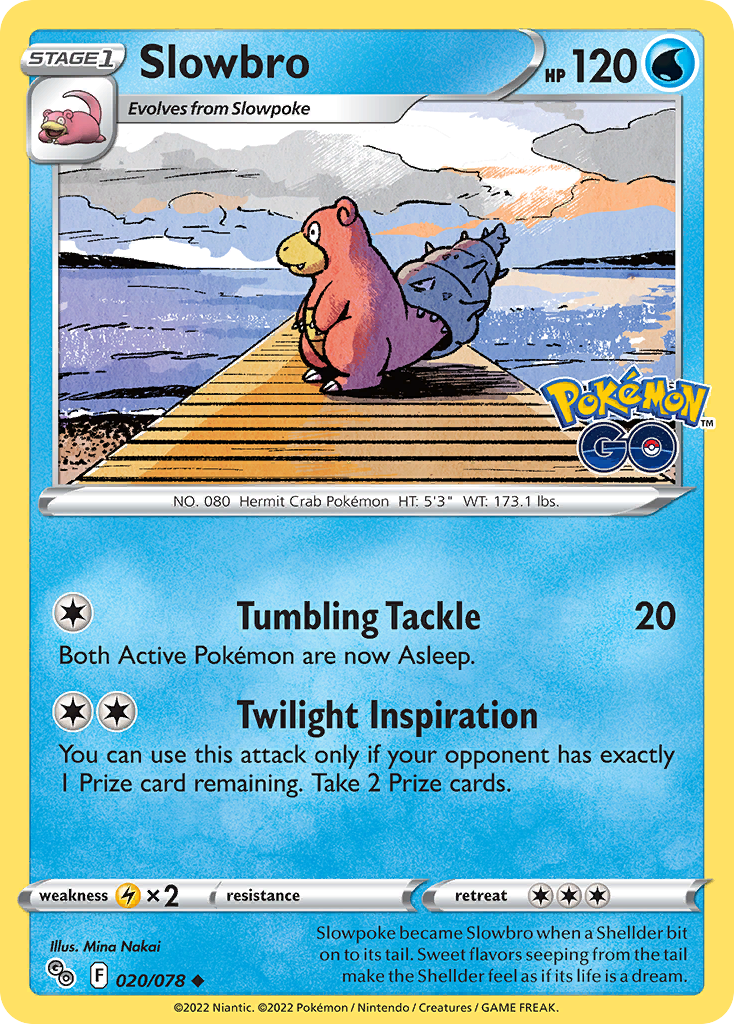 Slowbro (20/78) - Pokémon GO Pokémon Card