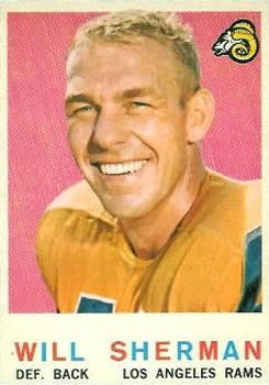 Will Sherman 1959 Topps #127 Sports Card