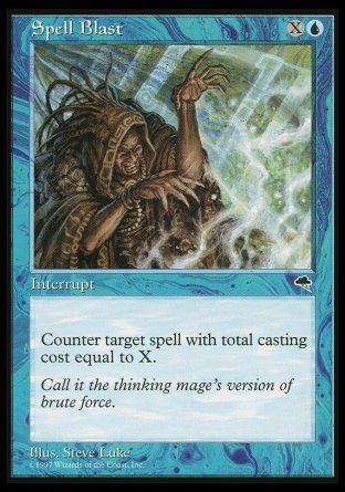 Spell Blast (Tempest) Trading Card