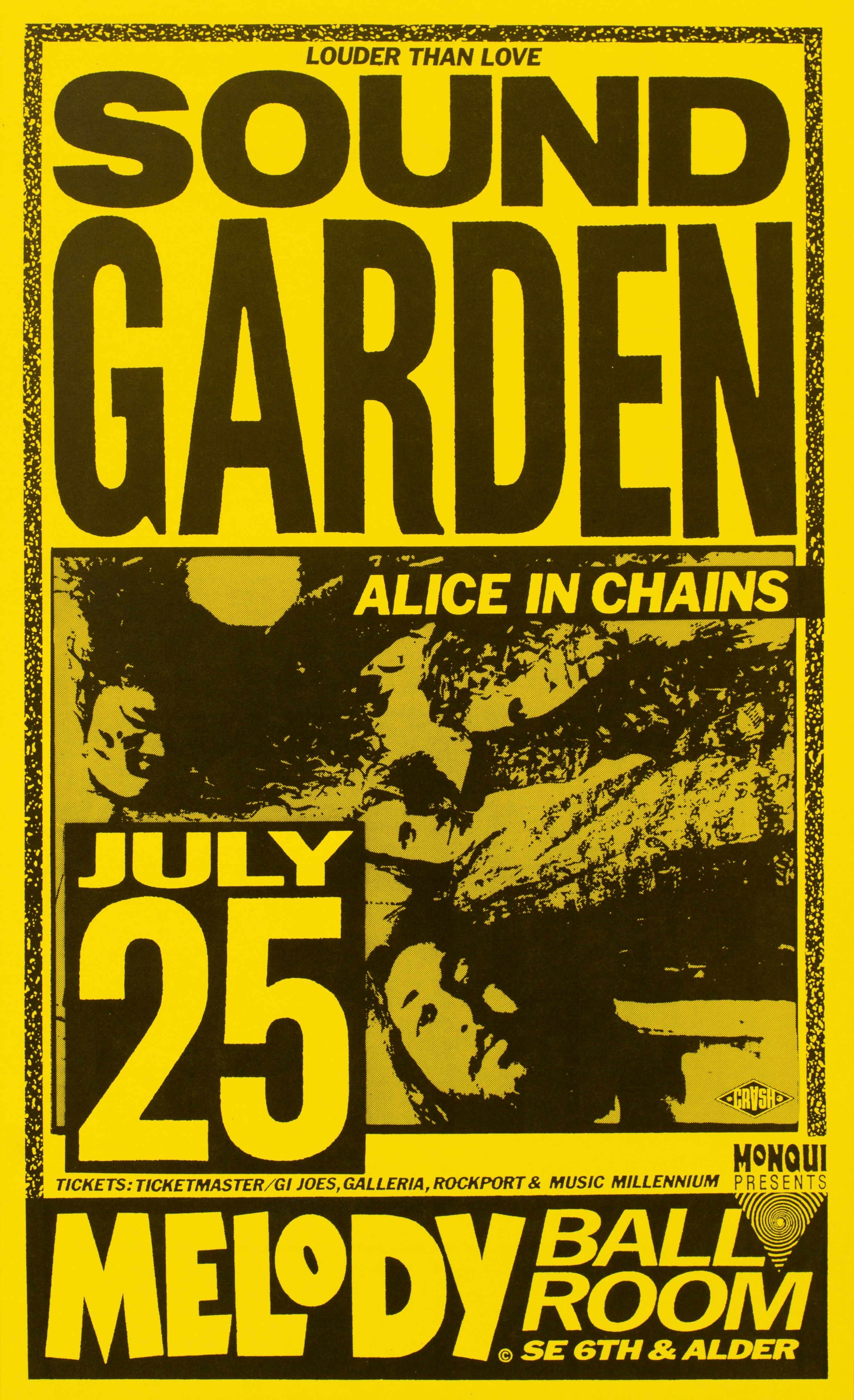 MXP-221.1 Soundgarden 1990 Melody Ballroom Concert Poster