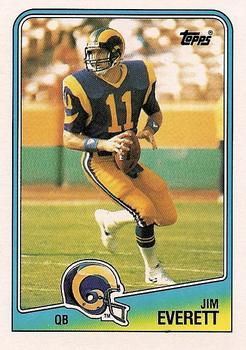 Jim Everett 1988 Topps #288 Sports Card