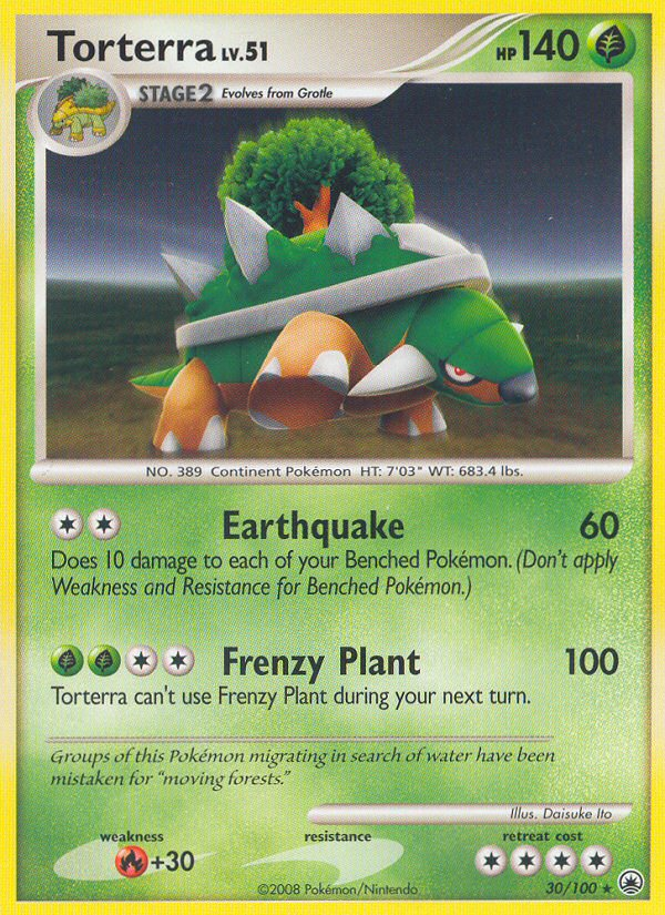 Torterra (30/100) - Majestic Dawn Pokémon Card