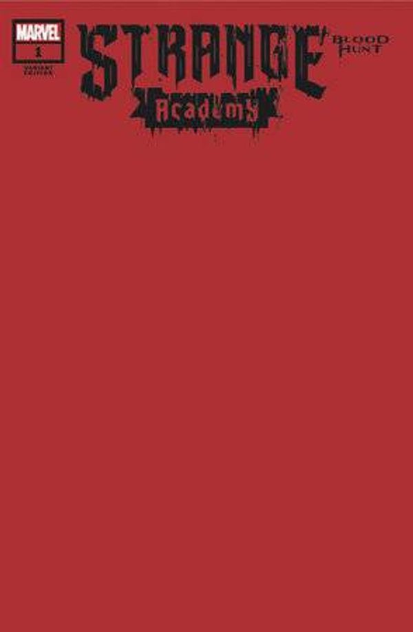 Strange Academy: Blood Hunt #1 (Blood Red Blank Variant)