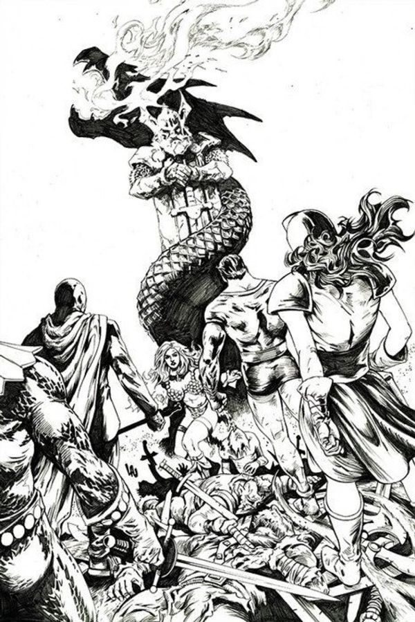 Red Sonja: The Superpowers #1 (30 Copy Lau B&w Virgin Cover)