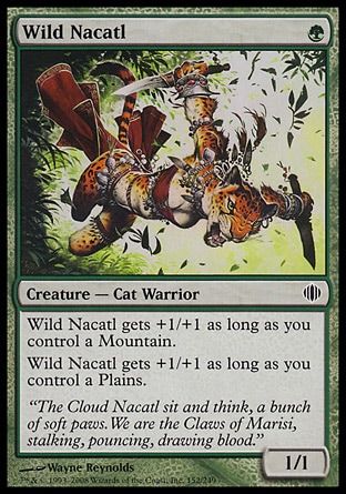 Wild Nacatl (Shards of Alara) Trading Card